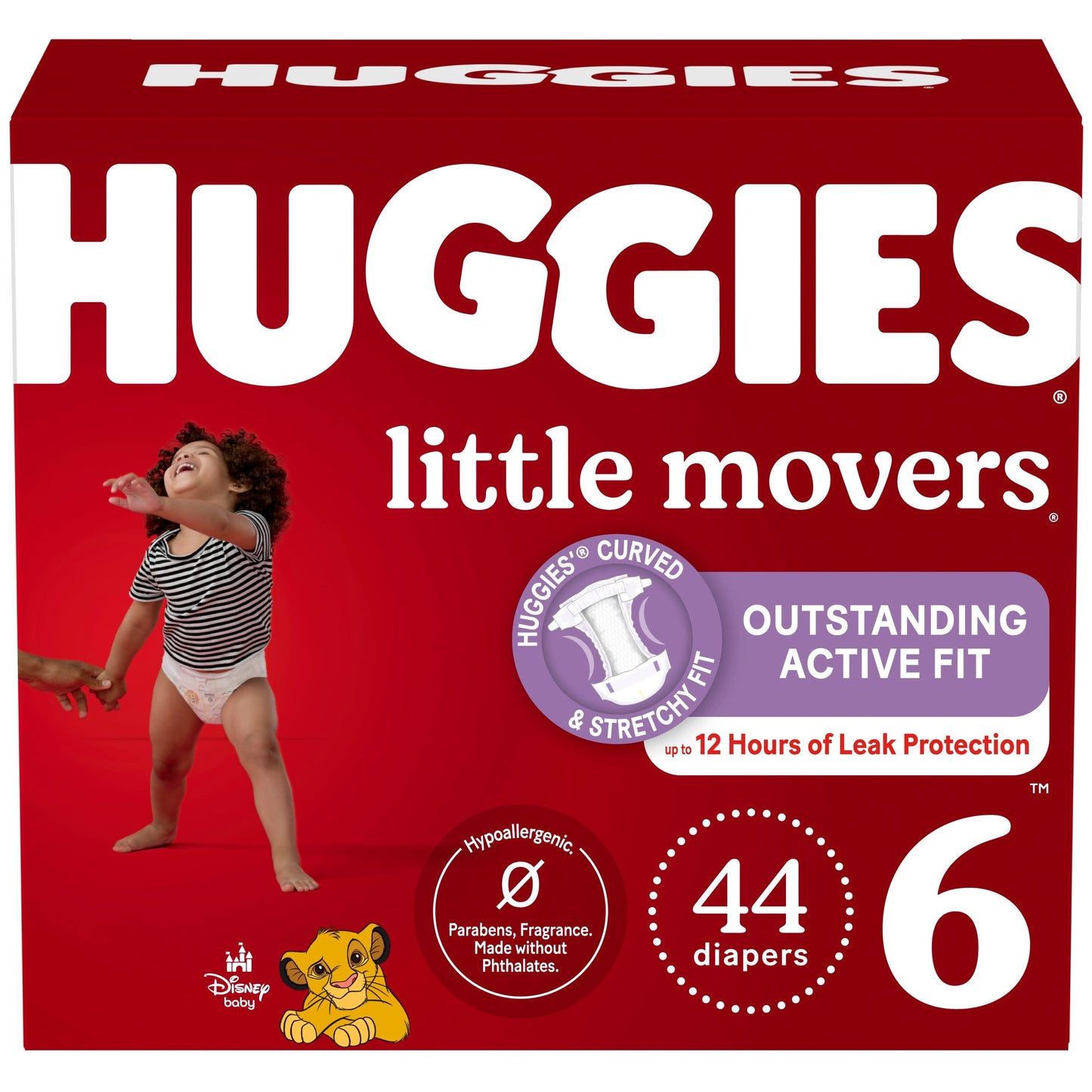 Huggies Little Movers Baby Diapers, Size 6, 44 Ct (Select for More Options)