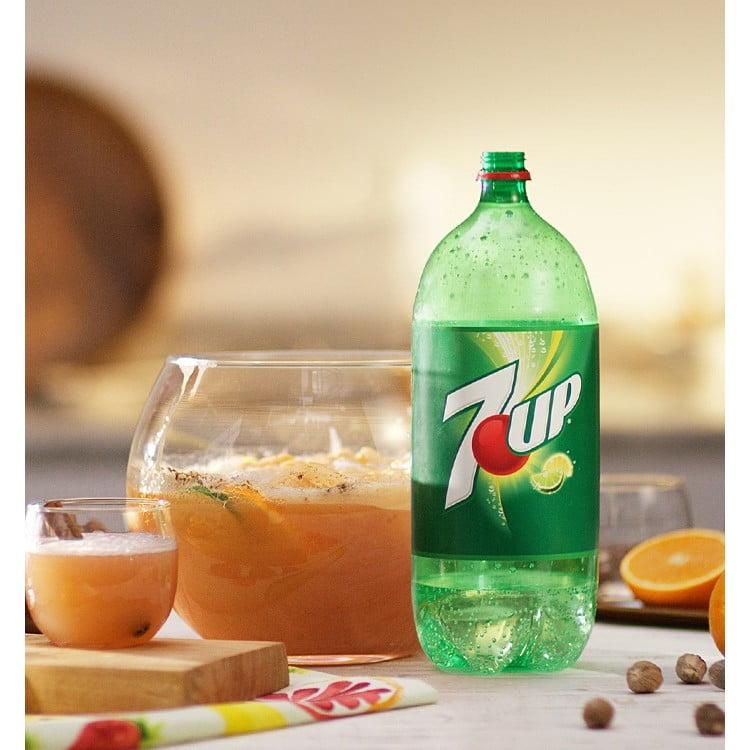 7UP Lemon Lime Soda, 2 L bottle