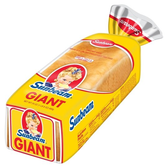 Sunbeam Giant White Bread, Sliced Sandwich Bread Loaf, 24 oz