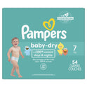 Pampers Baby Dry Diapers Size 7, 54 Count