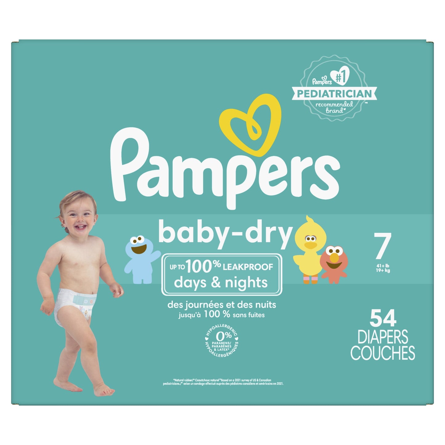 Pampers Baby Dry Diapers Size 7, 54 Count