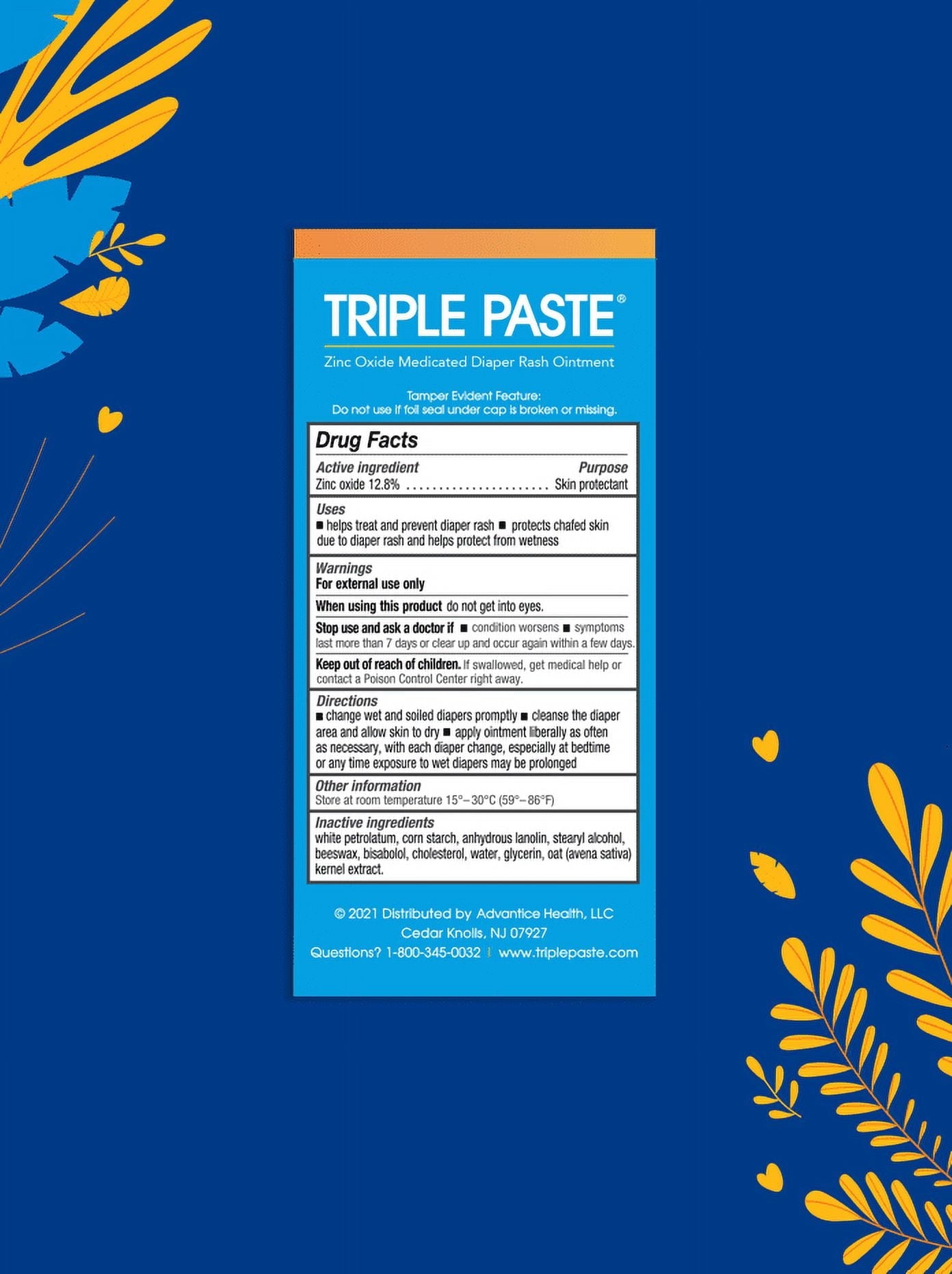 Triple Paste Diaper Rash Ointment 2 Oz