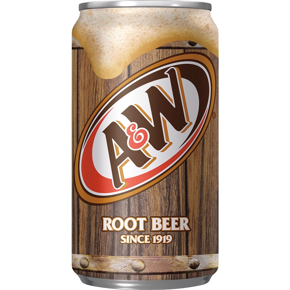 A&W Root Beer Soda, 7.5 fl oz cans, 6 pack