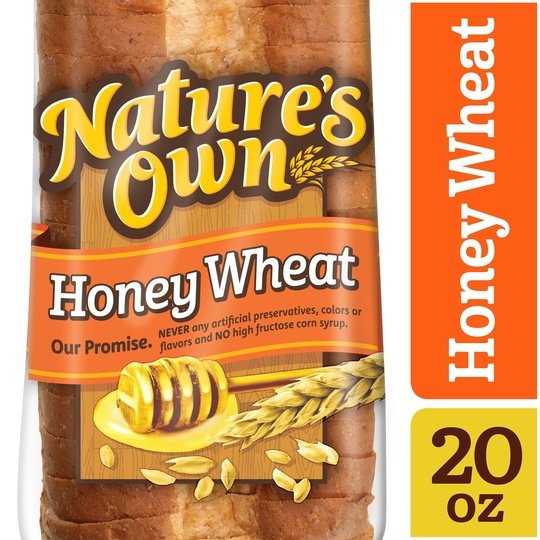 Nature's Own Honey Wheat Sandwich Bread Loaf, 20 oz