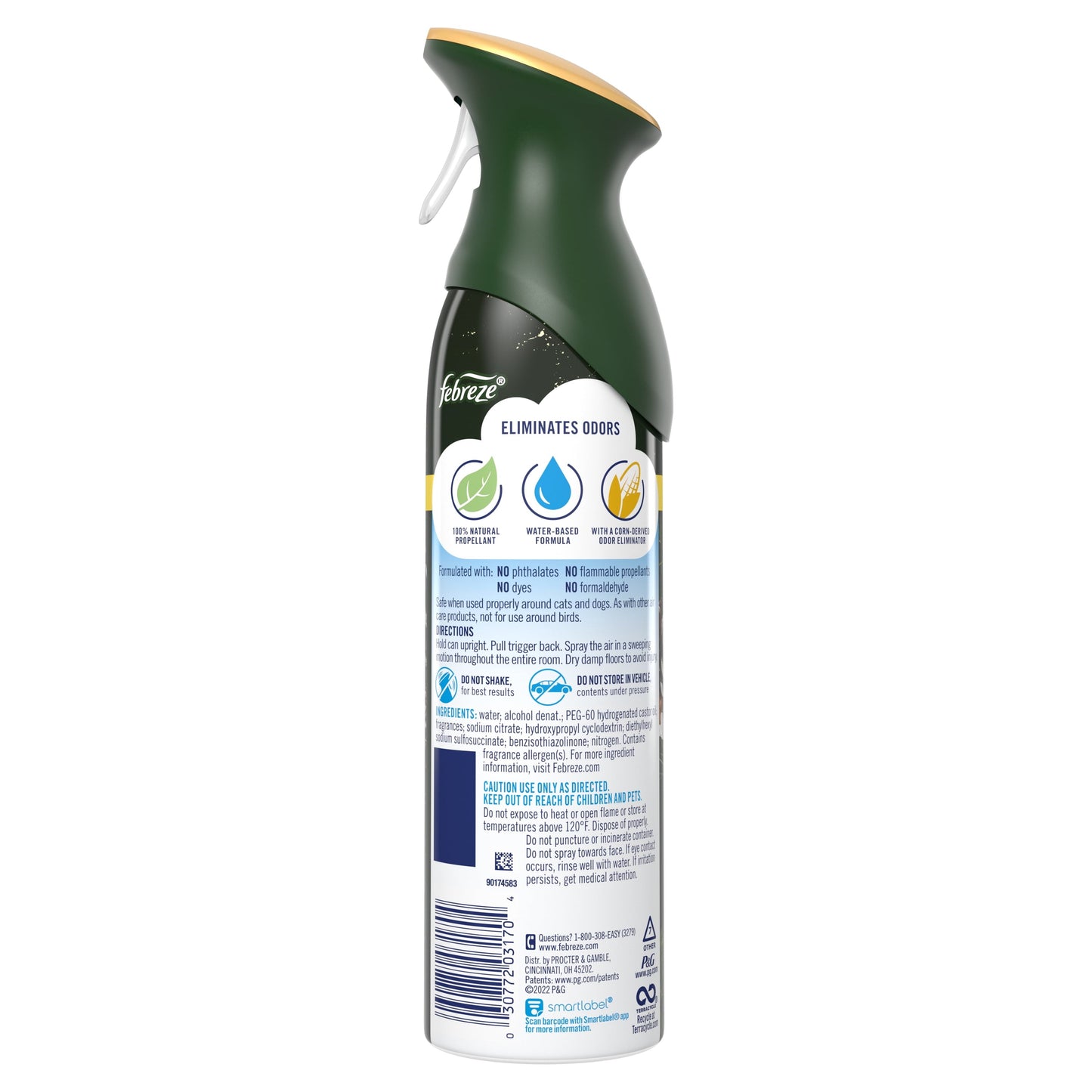 Febreze Air Effects Odor-Fighting Air Freshener Winter Spruce, 8.8 oz. Aerosol Can