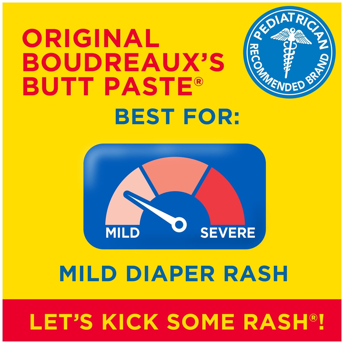 Boudreaux's Butt Paste Original Diaper Rash Cream, Ointment for Baby, 4 oz Tube