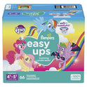 Pampers Easy Ups My Little Pony Training Pants Toddler Girls 4T/5T 66 Ct