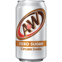 A&W Cream Soda Zero Sugar, 12 fl oz, 12 Pack Cans