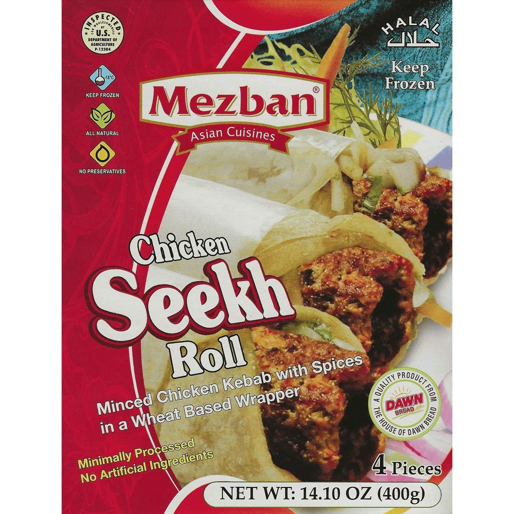 Mezban Chicken Seekh Kabab Roll