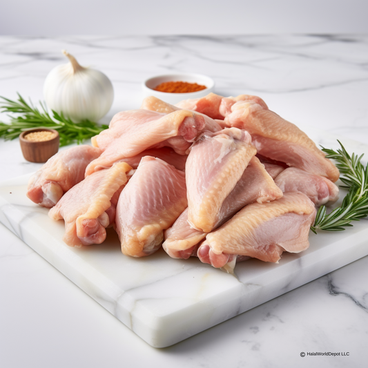 Halal Chicken Wings 2lbs | Packed Fresh | All-Natural |