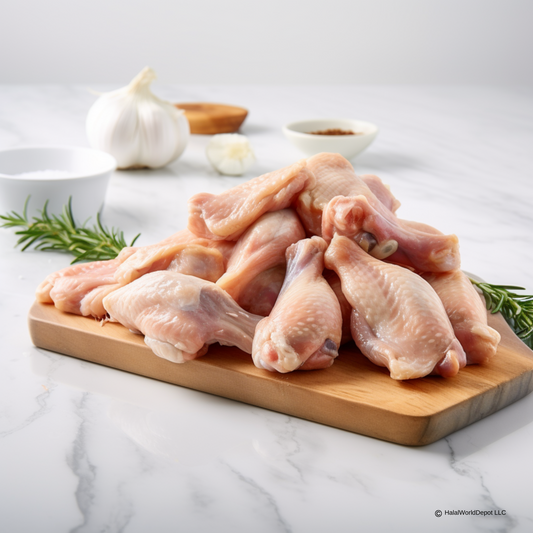 Halal Chicken Wings 2lbs | Packed Fresh | All-Natural |
