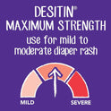 Desitin Maximum Strength Baby Diaper Rash Cream with Zinc Oxide, 16 oz