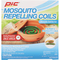 PIC Mosquito Coils with Terra Cotta Burner, Mosquito Repellent, 3 oz, 5 Pc Box