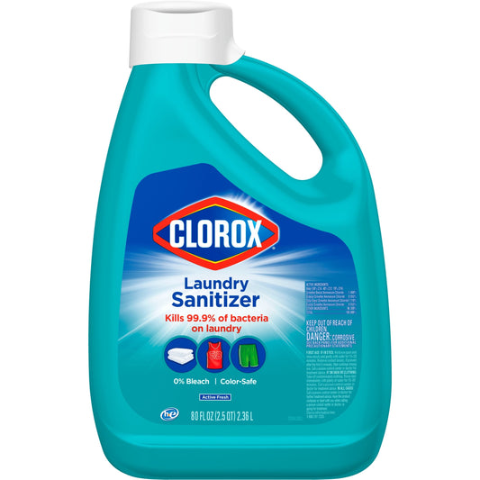 Clorox Laundry Sanitizer, Color Safe and Order Eliminating, 80 fl oz