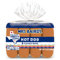 Mrs Baird's Classic Hot Dog Buns, 8 count, 12 oz