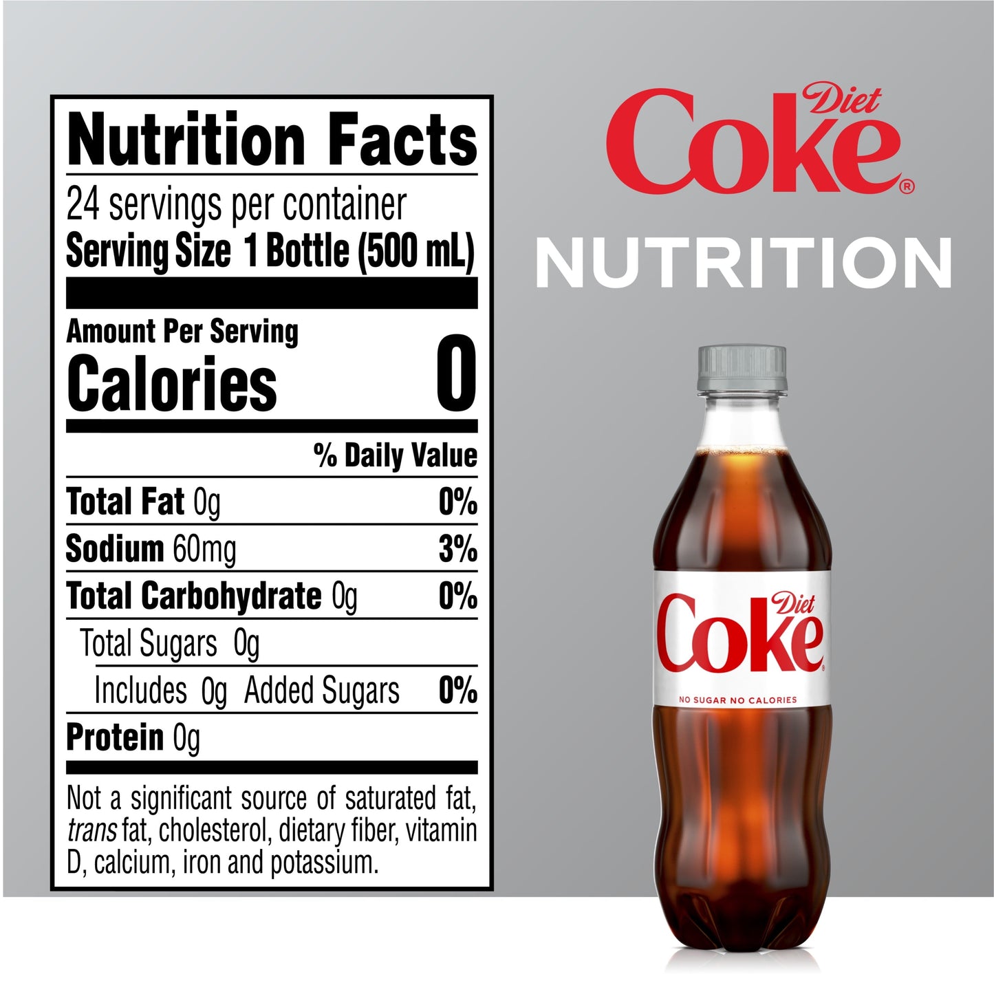 Diet Coke Soda Pop, 16.9 fl oz, 6 Pack Bottles