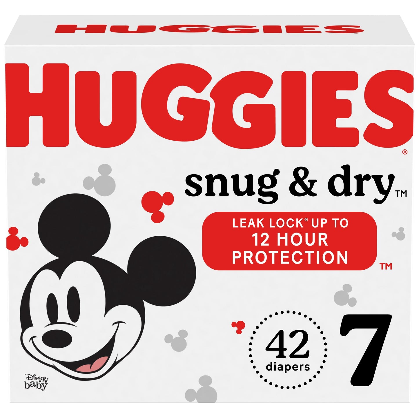 Huggies Snug & Dry Diapers, Size 7, 42 Ct