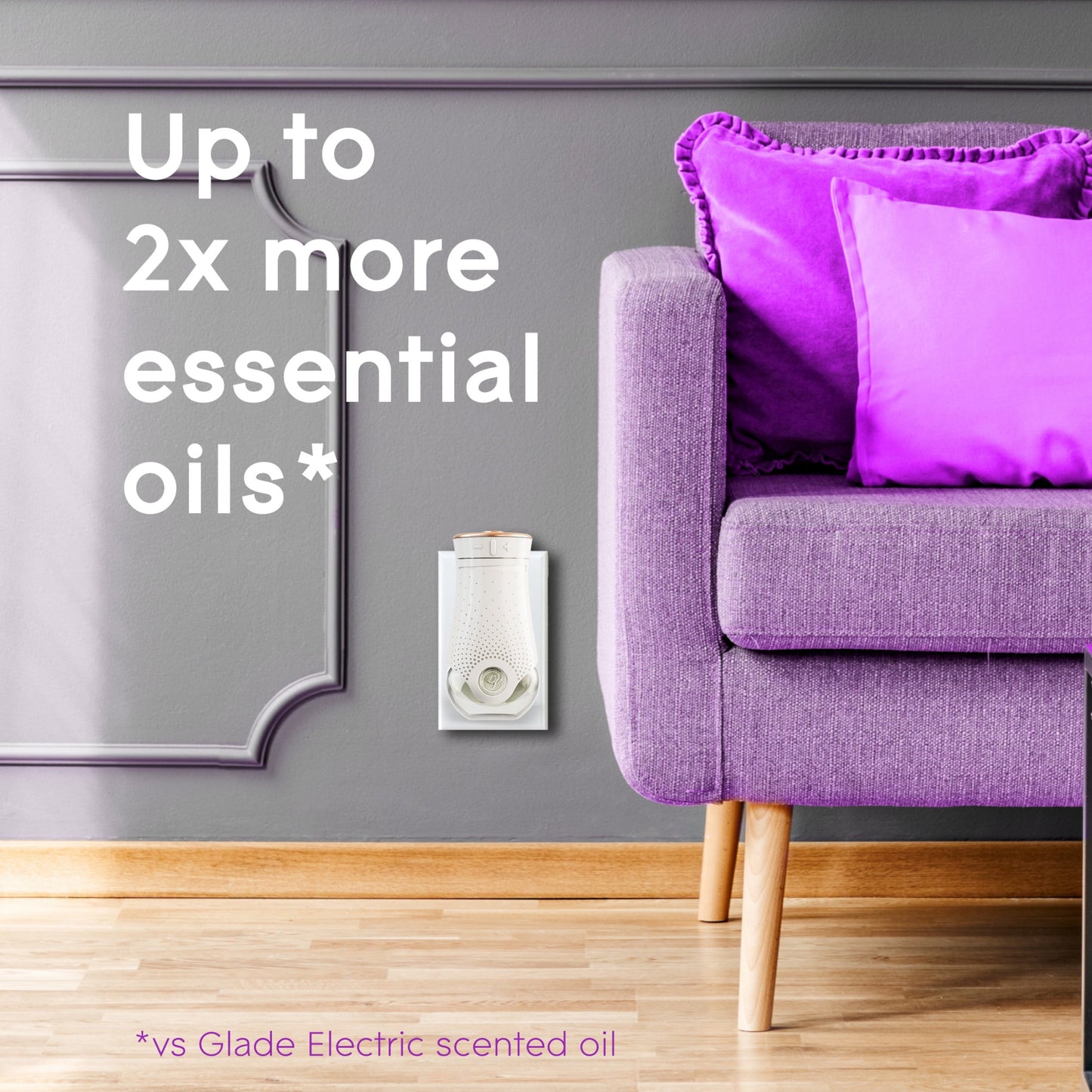 Glade Aromatherapy PlugIns Scented Oil Refills, Air Freshener, Fragrance Infused with Essential Oils, Choose Calm Scent with Notes of Lavender & Sandalwood, 5 x 0.67 oz (19.8 ml)