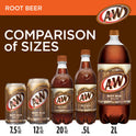 A&W Caffeine-Free, Low Sodium Root Beer Soda Pop, 12 fl oz, 12 Pack Cans