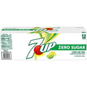 7UP Zero Sugar Lemon Lime Soda, 12 fl oz cans, 12 pack