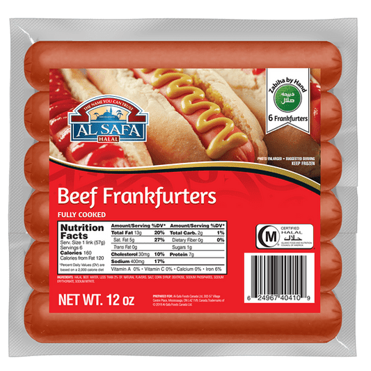 Al-Safa Beef Frankfurters 6pc