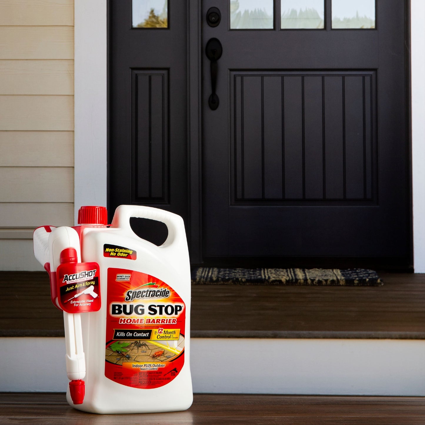 Spectracide Bug Stop Home Barrier, Accushot Sprayer, Insect Killer, 1.33-Gallon