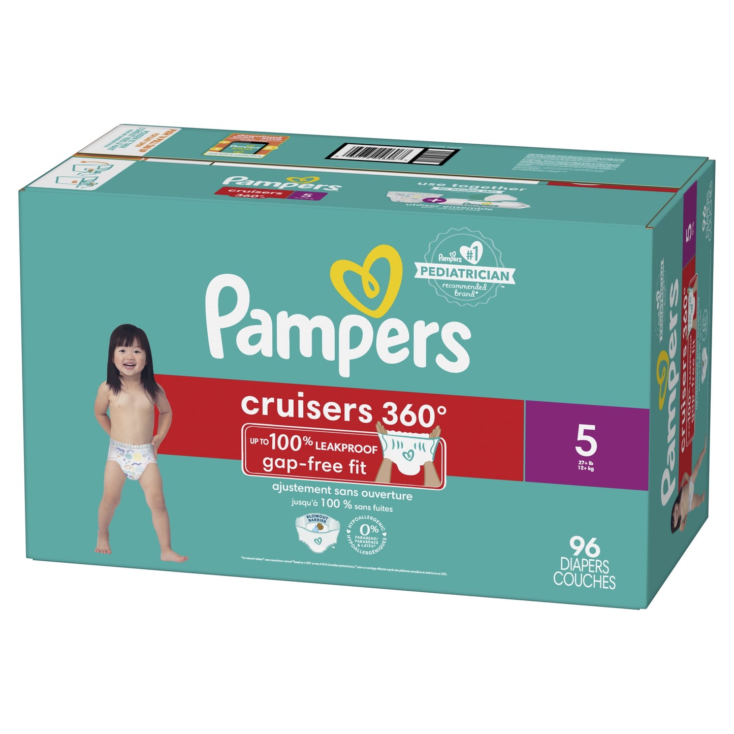 Pampers Cruisers Diapers 360 Size 5, 96 Count (Select for More Options)