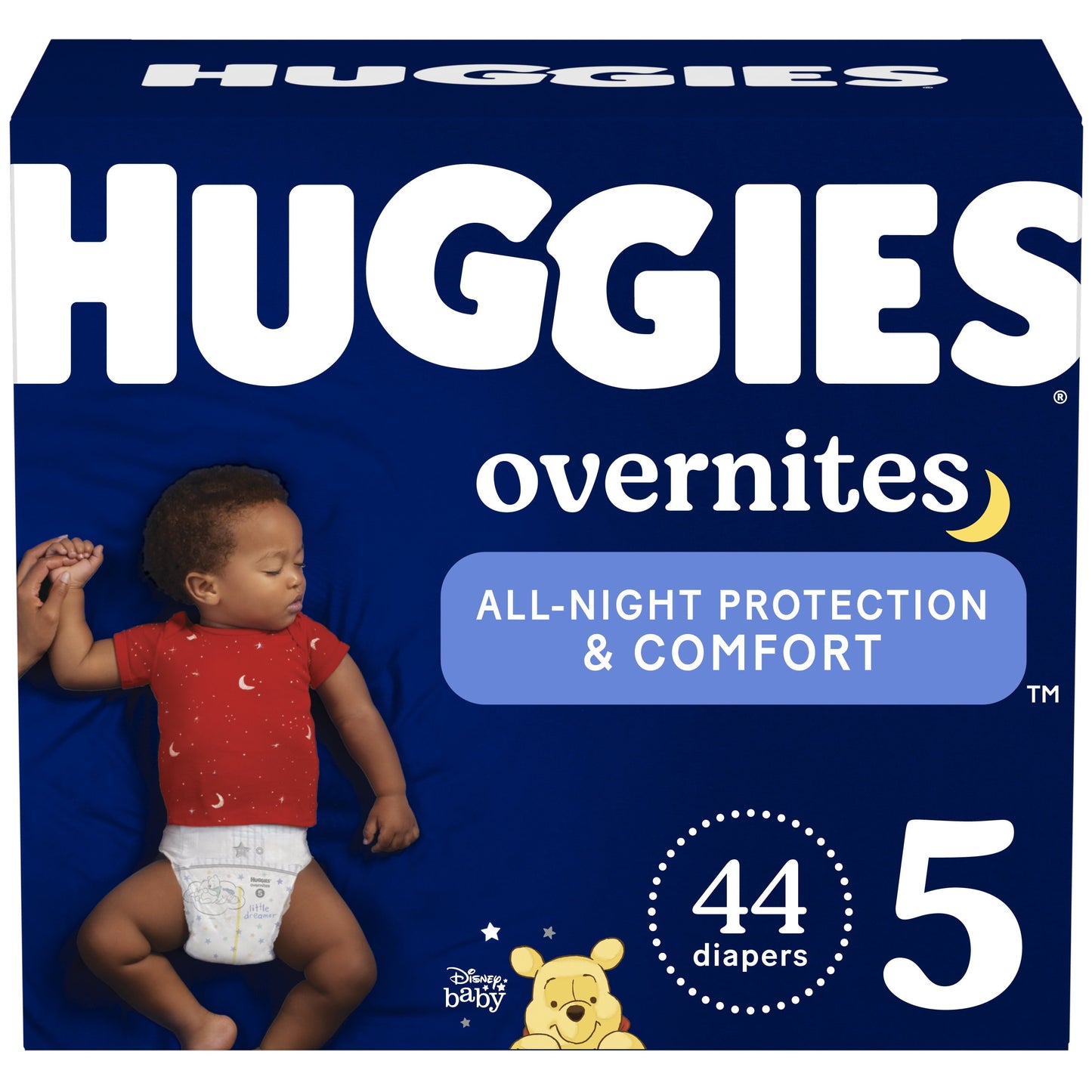 Huggies Overnites Nighttime Diapers, Size 5, 44 Ct