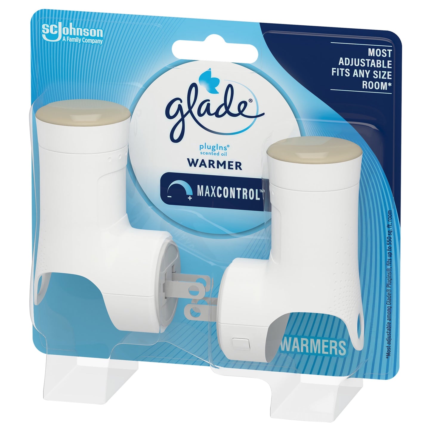 Glade PlugIns Warmer 2 ct, Air Freshener, Holds Essential Oil Infused Wall Plug In Refill