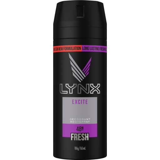 LYNEX DEODORANT EXCITE 48 H FRESH 165 ML