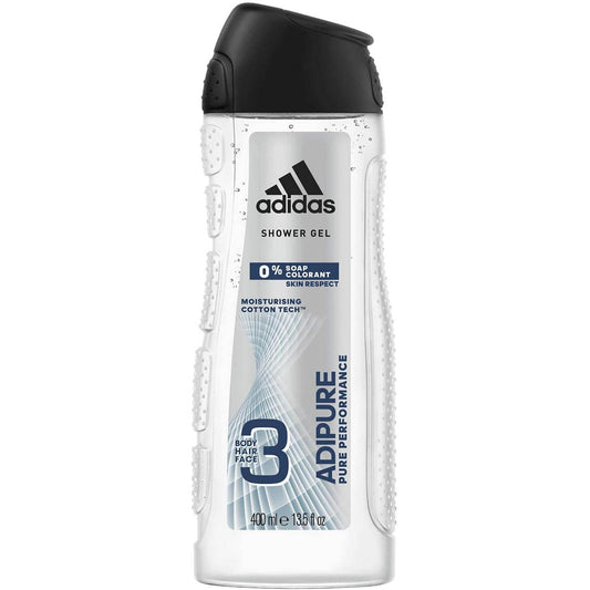 ADIDAS SHOWER GEL ADIPURE MOISTURISING COTTON TECH 400 ML