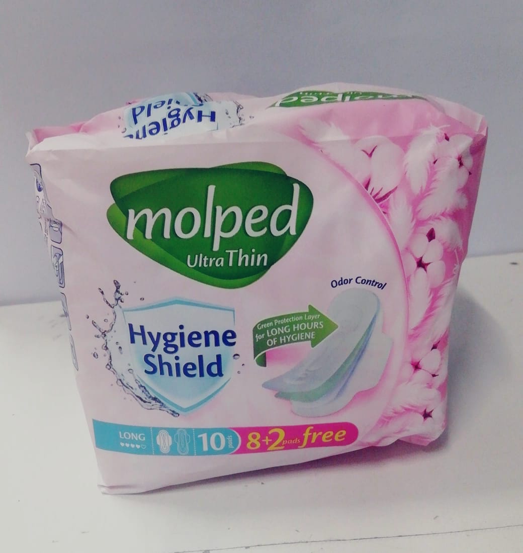 MOLPED ULTRA THIN SANITARY PAD LONG 10PCS