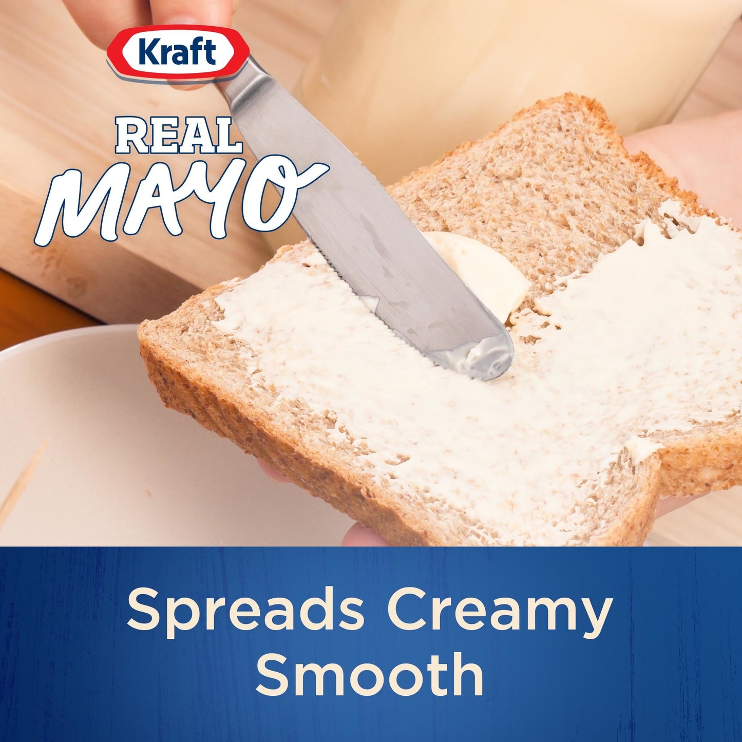 Kraft Real Mayo Creamy & Smooth Mayonnaise, 15 fl oz Jar