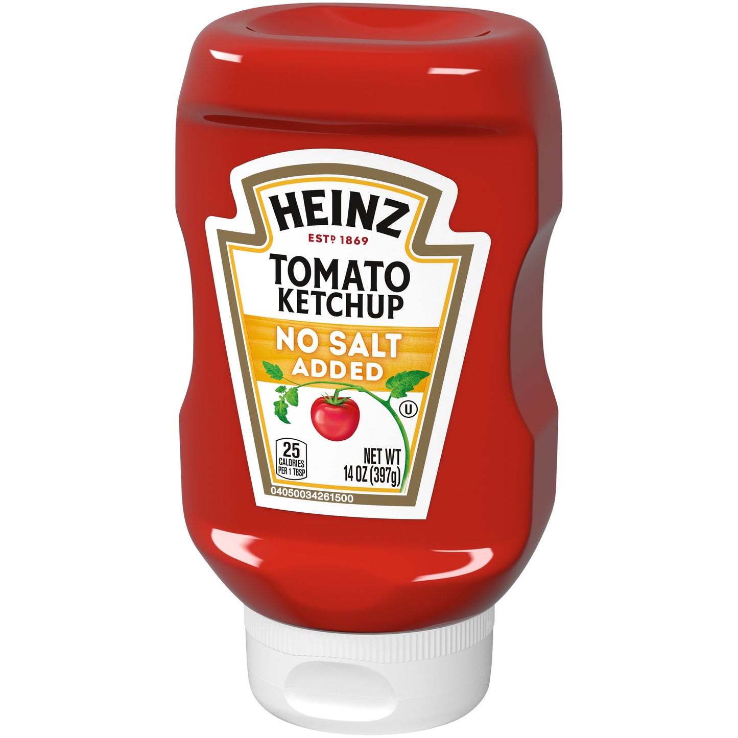 Heinz Tomato Ketchup with No Salt Added, 14 oz Bottle