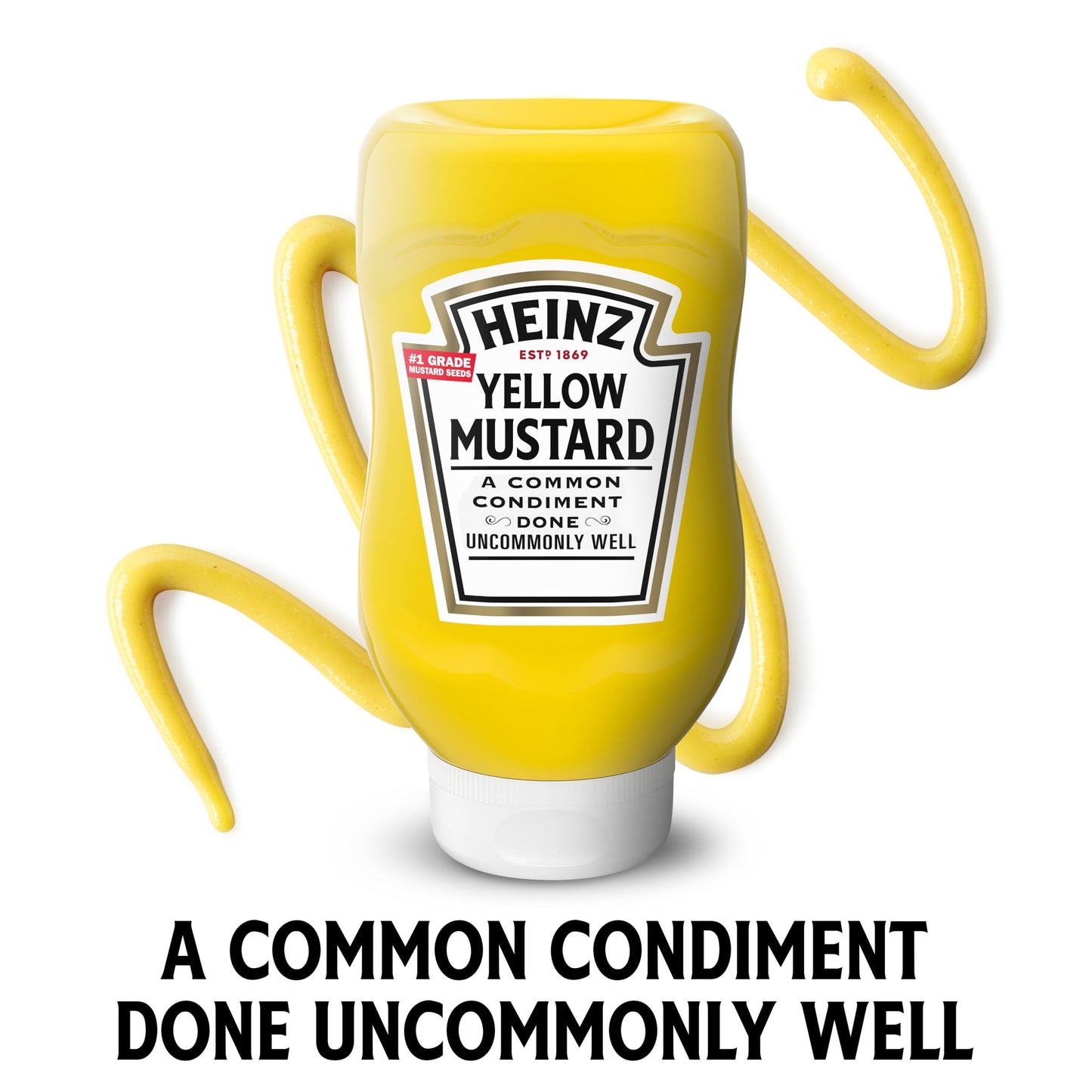 Heinz Yellow Mustard, 20 oz Bottle