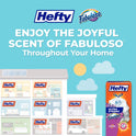 Hefty Small Garbage Bags, Drawstring, Fabuloso Scent, 4 Gallon, 20 Count