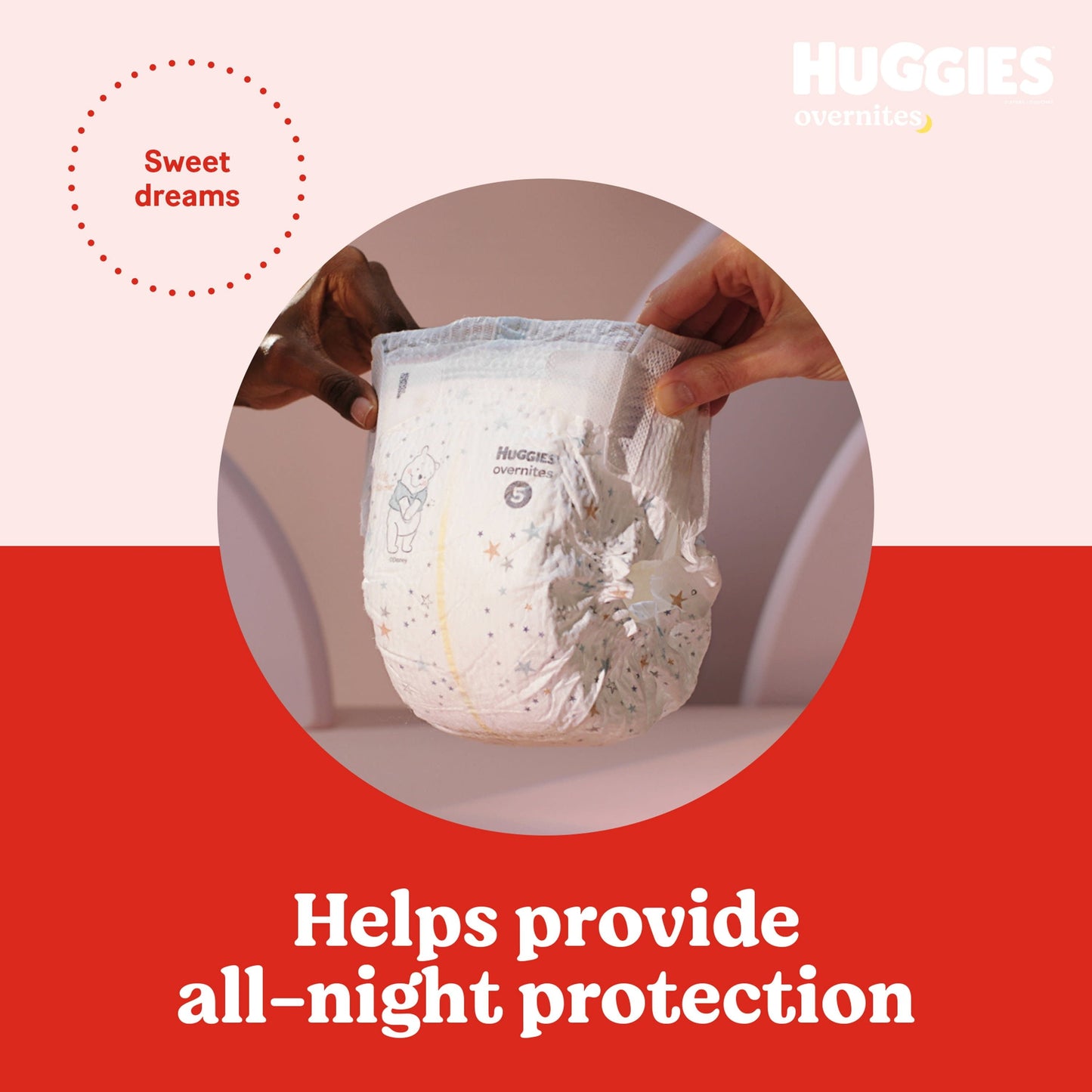 Huggies Overnites Nighttime Diapers, Size 5, 44 Ct