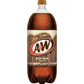 A&W Caffeine-Free, Low Sodium Root Beer Soda Pop, 2 Liter Bottles