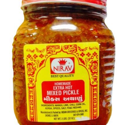 Nirav Homemade Extra Hot Mixed Pickle 2lb