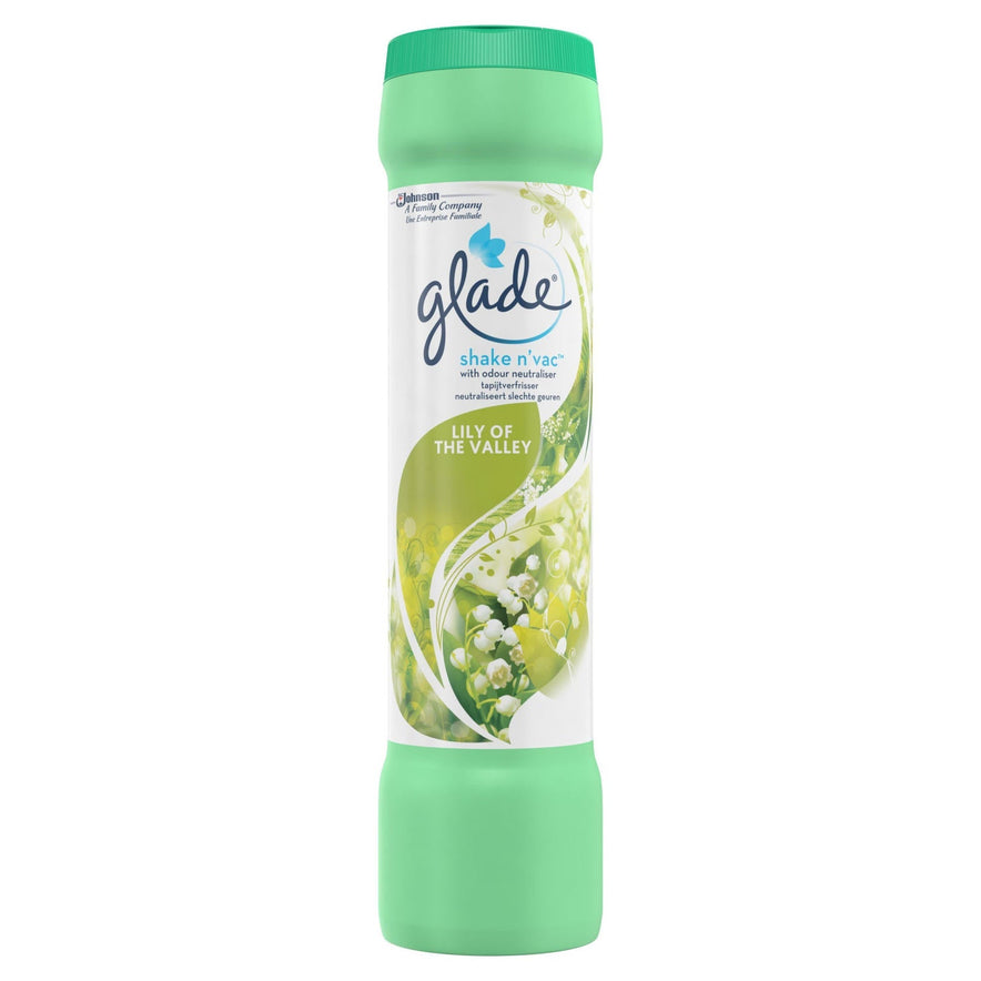GLADE SHAKE & VAC LILY OF VALLEY 500G