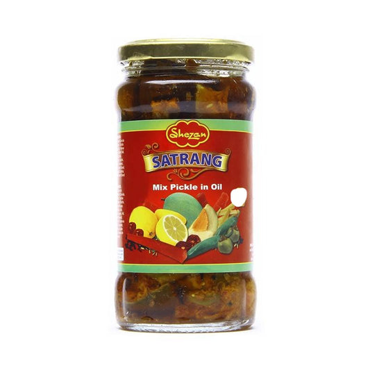 SHEZAN PICKLE SATRANG MIXED IN OIL 310 GM