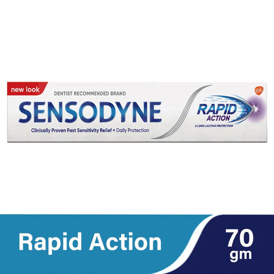 SENSODYNE TOOTH PASTE RAPID ACTION LONG LASTING 70 GM