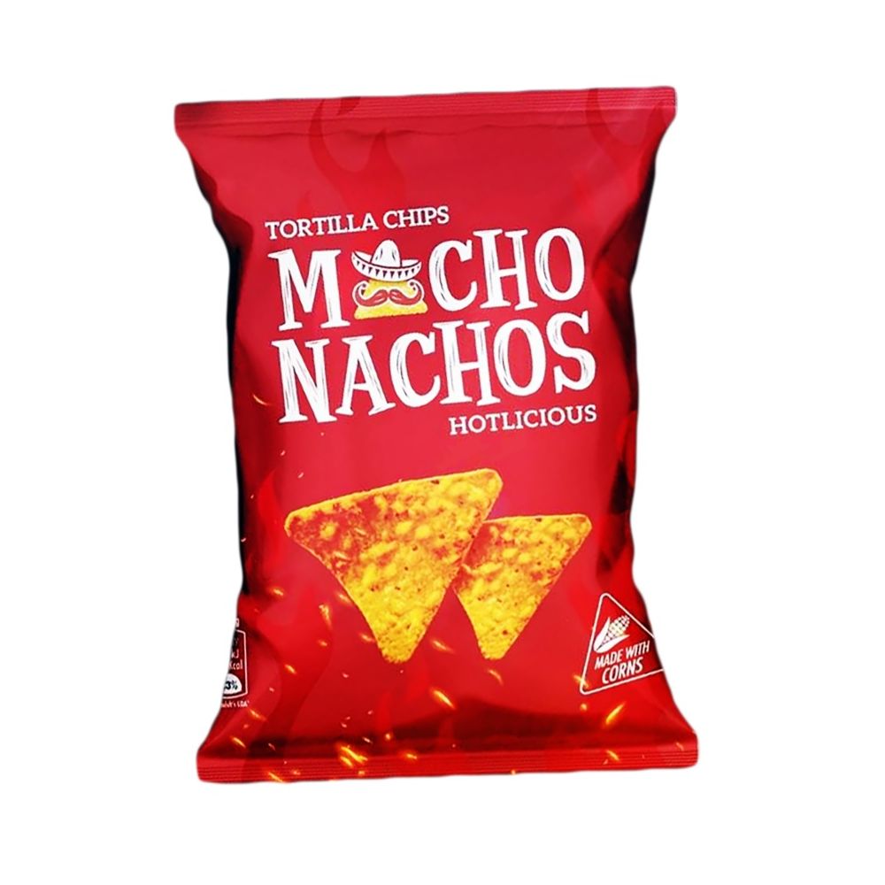 MACHOS TORTILLA CHIPS HOT 40GM