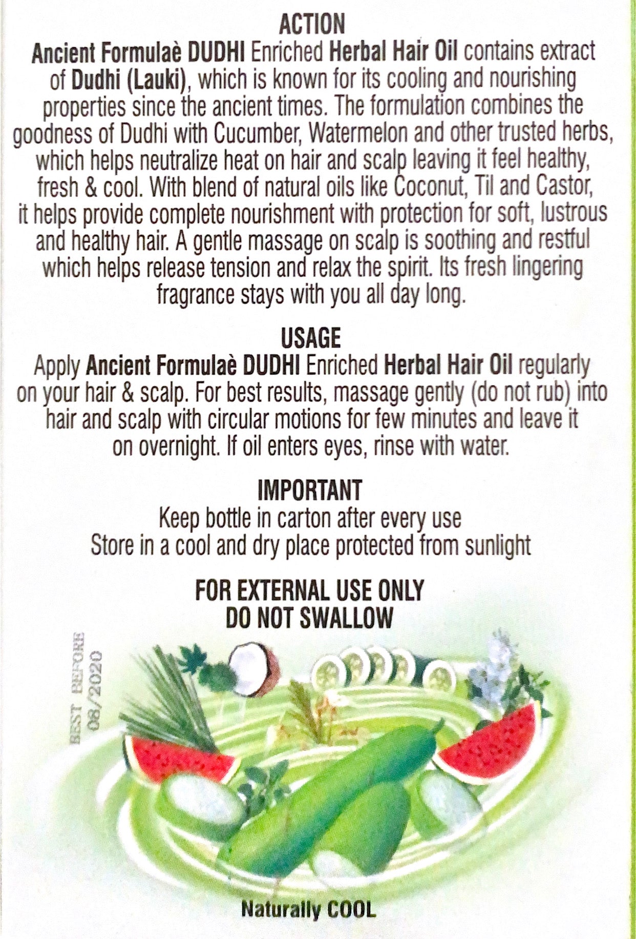 Dudhi Enriched Herbal Hair Oil