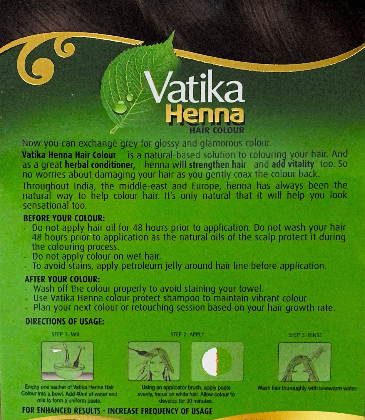 Vatika Henna Dark Brown