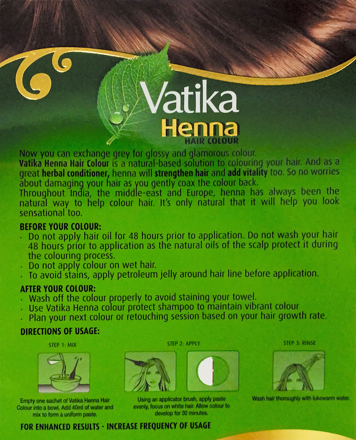 Vatika Heena Natural Brown