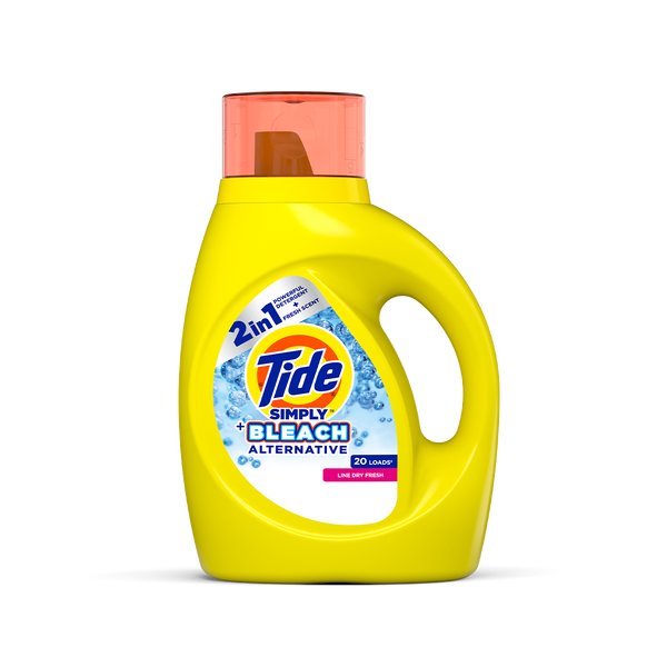 TIDE WASHING LIQUID SIMPLY BLEACH ALTERNATIVE 2IN1 917 ML