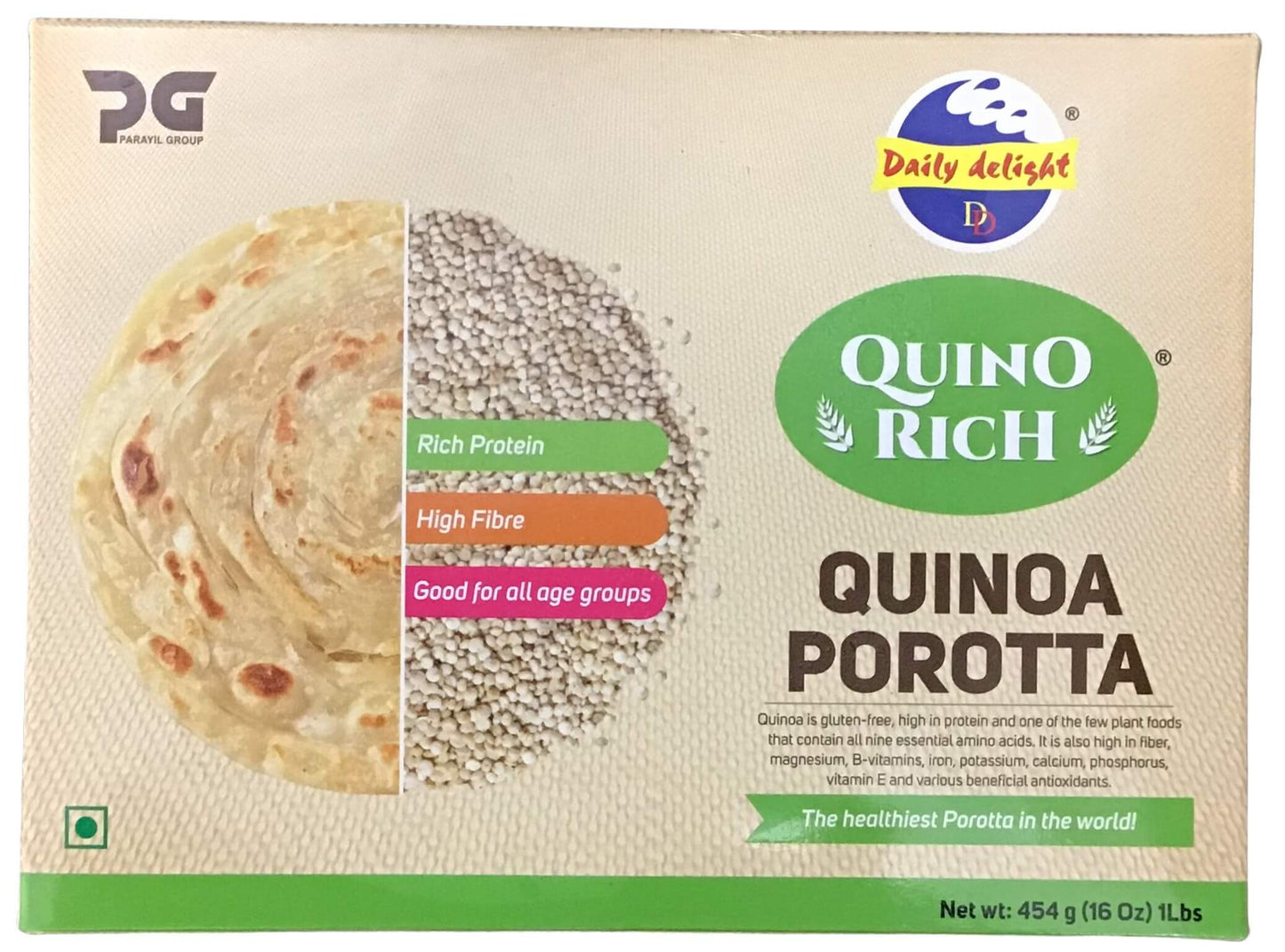 Daily Delight Quinoa Parotta