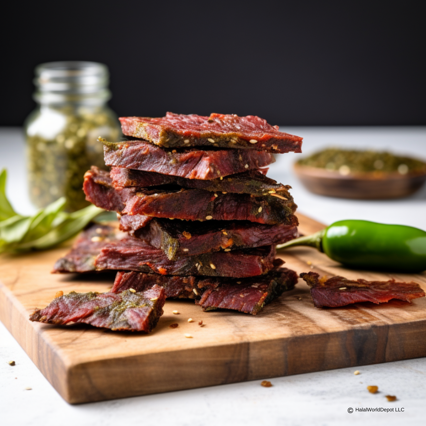 Spicy Kick: Sharifa Halal Jalapeno Beef Jerky