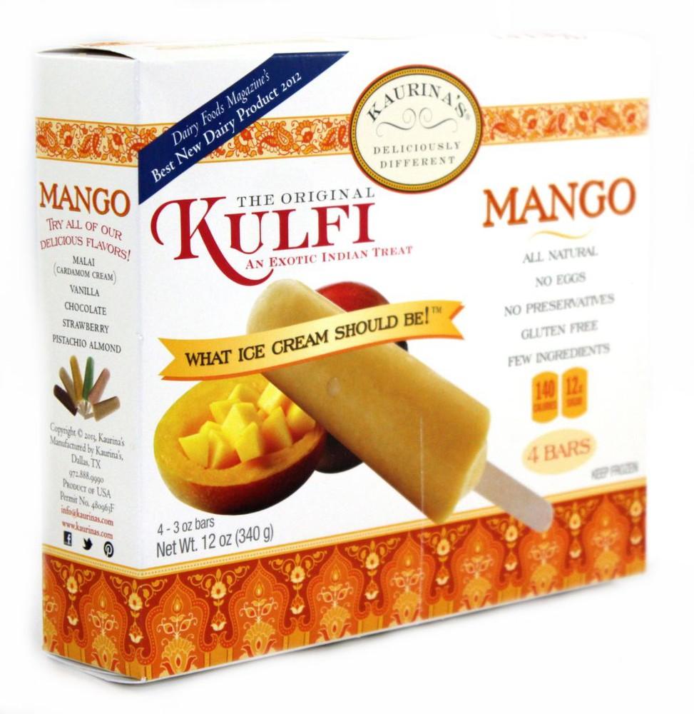 Kaurina's - Mango Kulfi 4 Bars